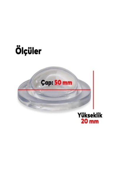 Silikon Kapı Stoperi Siyah 4 Adet Tamponu Kendinden Yapışkanlı Şeffaf Kapı Kolu Stopu