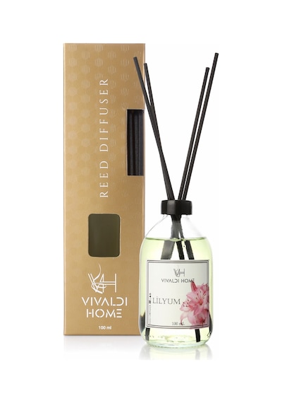 Vivaldi Home Lilyum Çiçeği Çubuklu Oda Kokusu Esansiyel Uçucu Yağ 100 ML