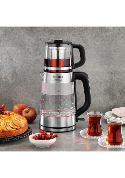 Schafer Demya 1.7 W Elektrikli Cam Çay Makinesi