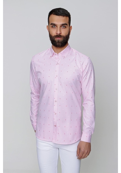 Efor Gk 643 Pembe Klasik Gömlek Pembe