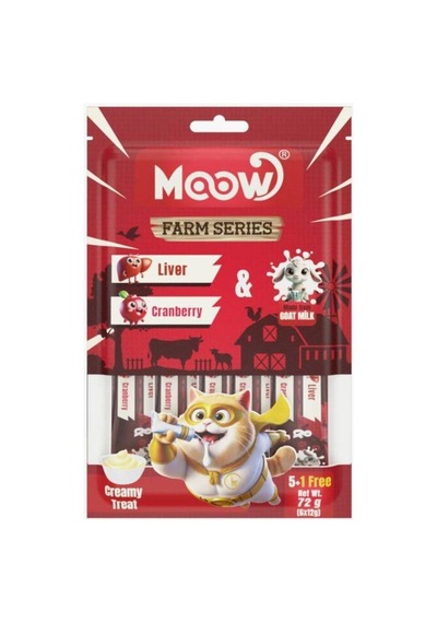 Moow En Yeni Mix Karışık Keçi Sütlü Kedi Krema Ödülü 12 Gr X 48 Adet
