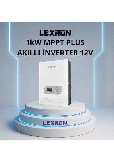 Lexron İnverter 1 Kw 12 Volt 1000 Watt Plus 12 Kg Akıllı Tam Sinüs Mppt-