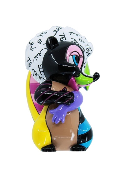 Disney Britto Bambi Çiçek Çekingen Poz Minyatür Heykelcik, 7,5 Cm, Çok Renkli
