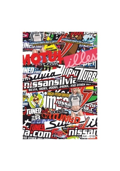 A4 Sticker 018 Tek Paket Çoklu Sticker Standart