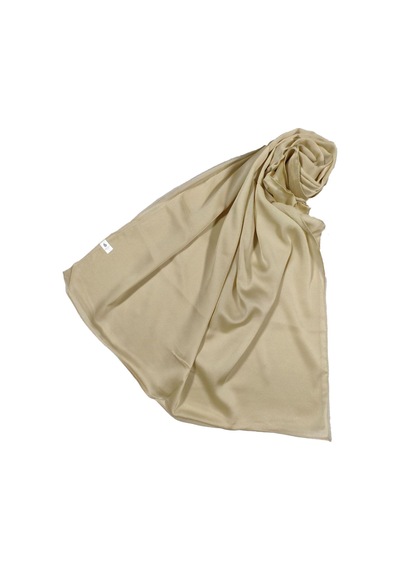 Mim Eşarp Mısırlı Eşarpları Düz Renk Vual Twill Şal Gold