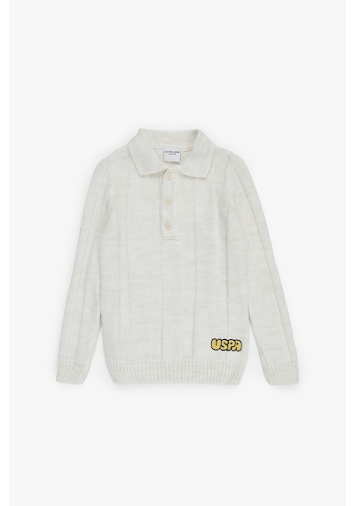 U.S. Polo Assn. Erkek Çocuk Kazak /triko 50315640-vr256 İnci