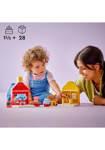 LEGO® DUPLO® İlk Günlük Rutinlerim: Yemek ve Uyku Zamanı 10414 1½+ Eğitici Oyuncak Yapım Seti - 28 Parça