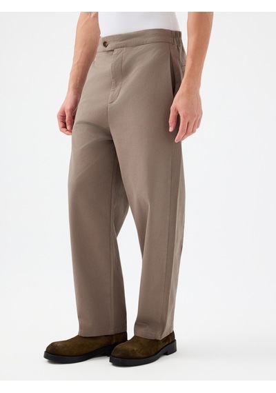 Baggy Fit Erkek Pantolon Vizon