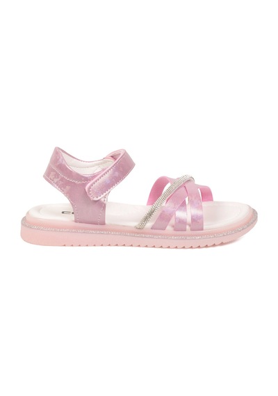 Cool Pembe Yumuşak Taban Hafif Cırtlı Kız Çocuk Sandalet Maya F