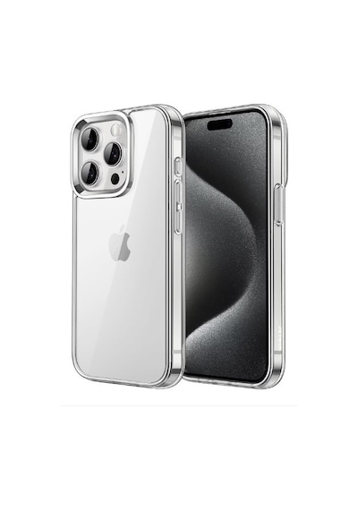 Apple Uyumlu iPhone 15 Plus Şeffaf Kılıf Kamera Ve Ekran Çıkıntılı