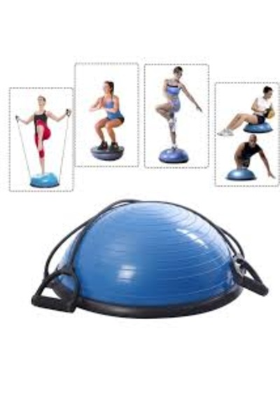 Libor Bosu Pilates Denge Topu Pilates Denge Aleti Balance Ball Yarım Ay 60 Cm