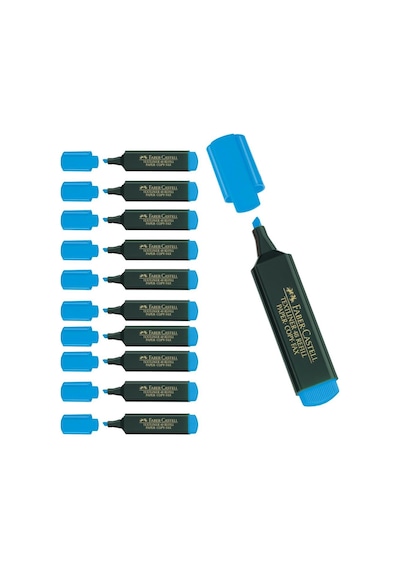 Faber-Castell Fosforlu Kalem Mavi 10'Lu 154851 Mavi