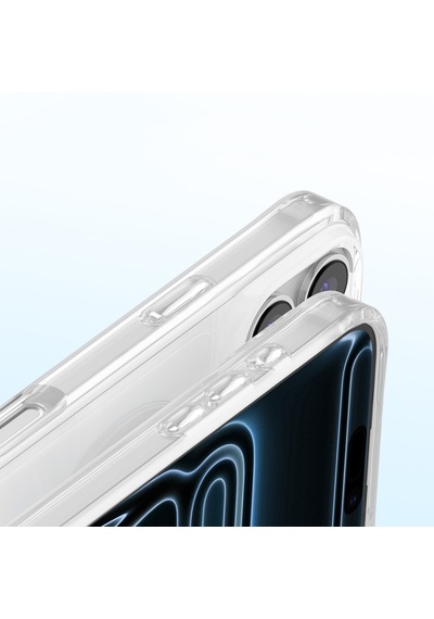 İphone 18 Pro Max Uyumlu Kılıf M-safe Şarj Özellikli Zore Paris Mova Sert Pc Kapak Şeffaf