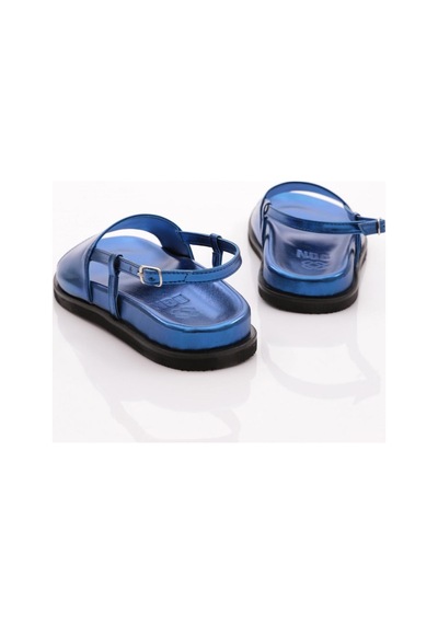 Dgn 3015 Kadin Kalin Bantli Sandalet 3015-2261-R13811 Saks Mavi Dgn 3015 Kadin Kalin Bantli Sandalet 3015-2261-R13811 Saks Mavi