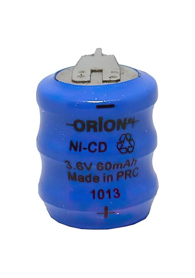 Orion 60 mAh 2.4 V 2 Bacaklı Ni-CD Buton Şarj Edilebilir Pil