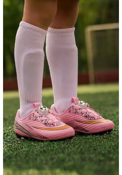 Mini Bonito Üniseks Yeni Nesil Mekanizmalı Futbol Kramponu Pembe