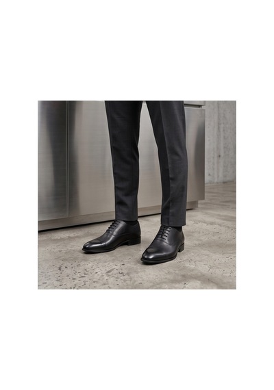 Crc Ayakkabı Black Signature Hakiki Deri Cap Toe Oxford Premium Siyah