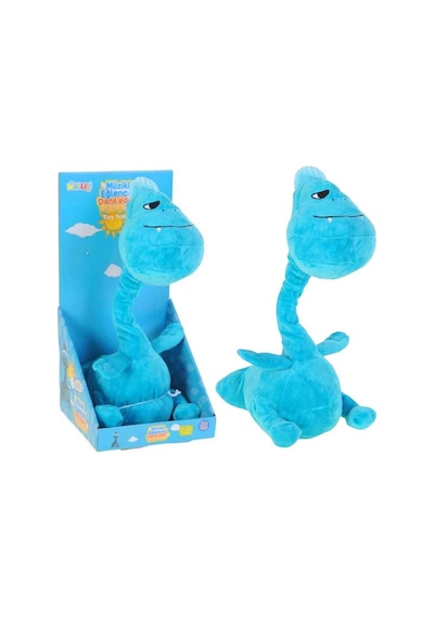 Konuşan Şaşkın Dino Peluş Oyuncak 40 Cm Sesli Oyuncak Mavi