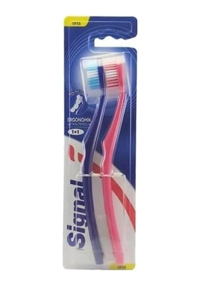 Signal Diş Fırçası 1+1 Ergonomik&etkin Temizlik