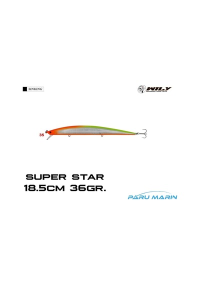 Wily Super Star 18.5Cm 36Gr. (Sinking) No:35