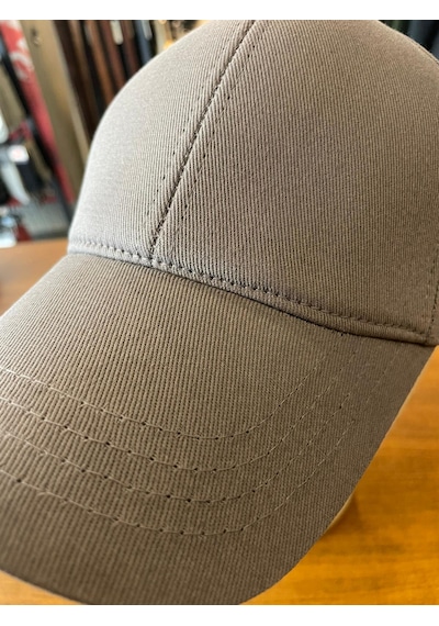 Hamze Düz Basic Pamuklu Unisex Cap Şapka Gri