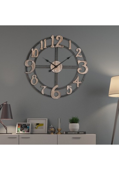 Ahşap Modern Rakamlı Duvar Saati Ahşap Ahşap Modern Rakamlı Duvar Saati Ahşap