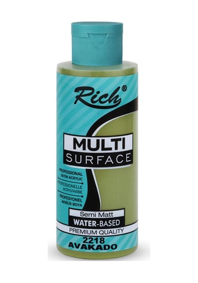 Rich Multi Surface Akrilik Boya 130 Cc - Avokado Çok Renkli