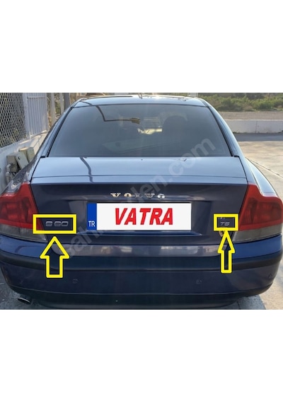S60 2.3 T5 2001-2004 Uyumlu S60 Ve T5 Bagaj Yazısı Seti