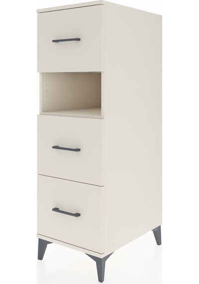 Kronos Dolap Tek Raflı 3 Çekmeceli 44x59x134 Aytaşı-aytaşı Aytaşı