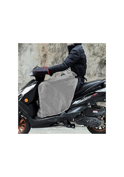 Xmlbayiciniz Bundera Scooter Diz Koruma Örtüsü Gri Yağmur Soğuk Rüzgar Önleyici Rüzgarlık Motorsiklet Dizlik Genel