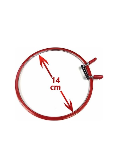 Nurge Çelik Kasnak Nakış Kasnağı 14 Cm Çap Yaylı Kasnak