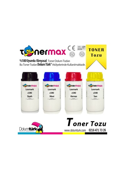 Lexmark C540 / C544 / C546 / X544 / X546 / X548 Toner Tozu Set