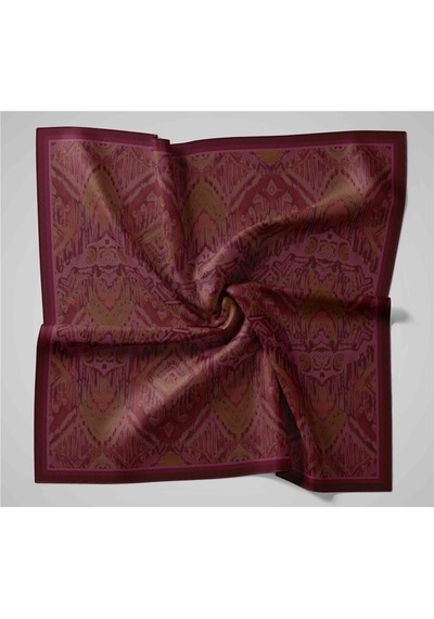 Silk Home Viskon Velora Eşarp Dört Mevsim Karma Desen Vişne 90x90 Çok Renkli