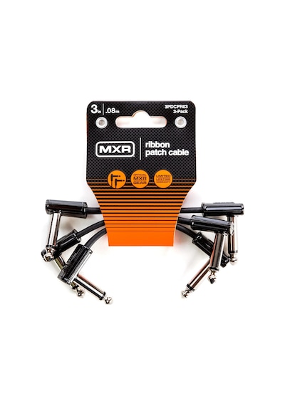 Mxr Şerit Yama Kablosu 3 " 3"-3 Paket, 1/4-inç Dik Açı 3pdcpr03 Standart