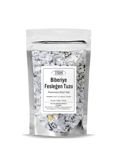 Tos The Organic Spices Biberiye Fesleğen Tuzu 500 G Rosemary Basil Salt