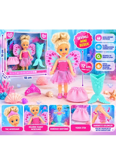 Cute Girl Mini Bebek Denizkızı Seti Nhr