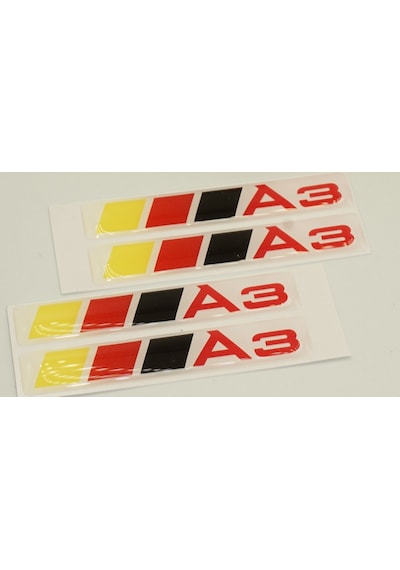 Audi A3 Logo Motor Kapağı Damla Silikon Plaka Logo Arma Amblem Ye