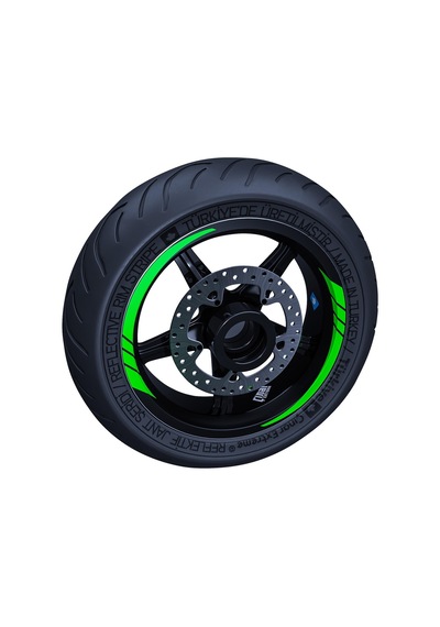 Floresan Yeşil Moto GP İç Jant Şeridi Sticker Çınar Extreme