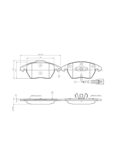 Vw Caddy 3 Ön Fren Balatası 1.9 Tdi 2005-2010 Bosch