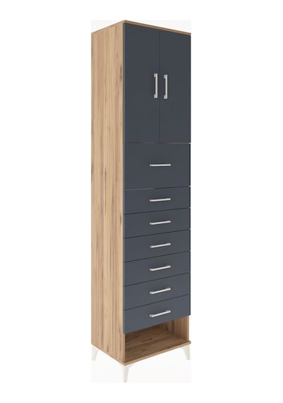 Hyperion Dolap 2 Raflı 7 Çekmeceli 2 Kapaklı 60x44x243 Çam-an... Çam Hyperion Dolap 2 Raflı 7 Çekmeceli 2 Kapaklı 60x44x243 Çam-an... Çam