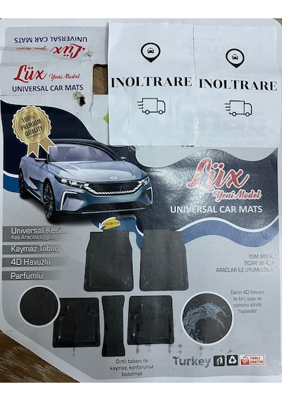 Havuzlu Paspas 4d Oto Paspas Takımı 5 Parça - Universal Her Araca Uygun