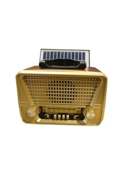 Everton Rt-836 Bluetooth Fm-usb-tf-aux Solarlı Şarjlı Nostaljik Radyo