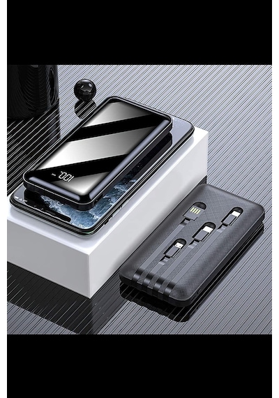 Intouch 10.000 mAh Prime Dijital Göstergeli Dahili Çoklu Kablolu