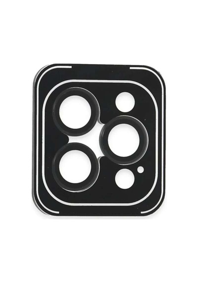 İphone 16 Pro Max Pvd Metal Kamera Lens - Siyah Diğer