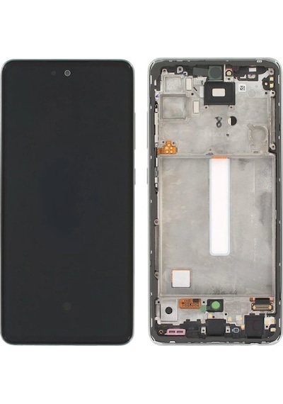 Samsung Galaxy Uyumlu A52s 5g Sm-a528 Lcd Ekran Dokunmatik Çıtalı Beyaz Belirtilen