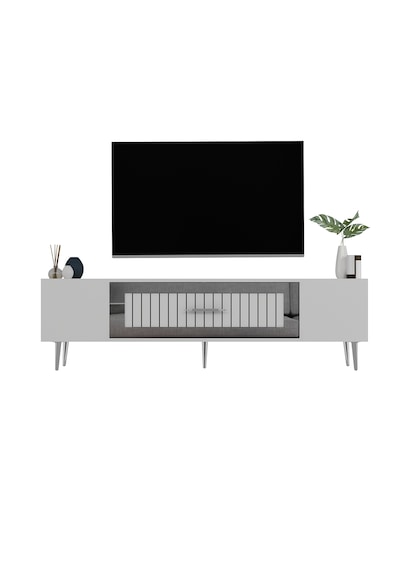 Dekolp3ct Tv Sehpası Beyaz-gümüş
