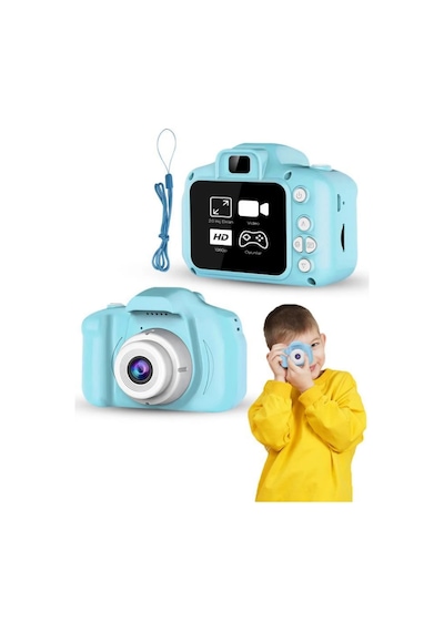 Mey İthalat Mavi Hd Taşınabilir Mini Kamera Video Kayıt Ve Fotoğraf Çekim Özellikli