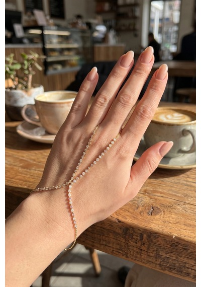 Bay Gold Renk Pembe Ve Beyaz Zirkon Taşlı Model Şahmeran Najmaddin Çok Renkli