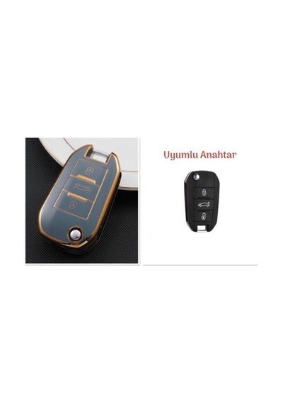 Peugeot Uyumlu 301 208 307 308 508 2008 3008 PARTNER VAN ANAHTAR KILIFI