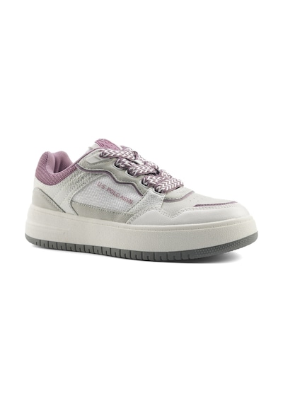 U.s. Polo Assn. Lına 5fx Beyaz Kadın Sneaker Beyaz-gumus Beyaz - Gümüş